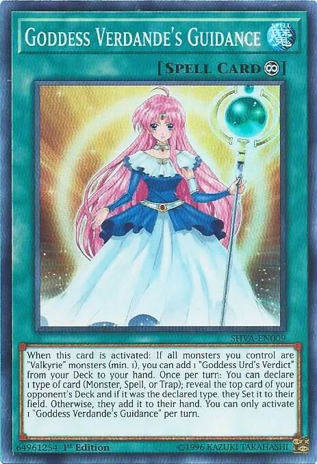 Goddess Verdande's Guidance SHVA-EN009 Yu-Gi-Oh card from Shadows in Valhalla