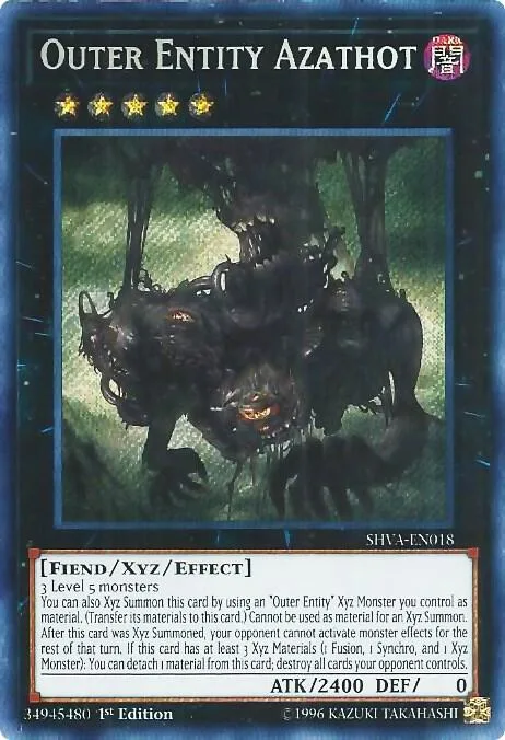 Outer Entity Azathot SHVA-EN018 Yu-Gi-Oh card from Shadows in Valhalla