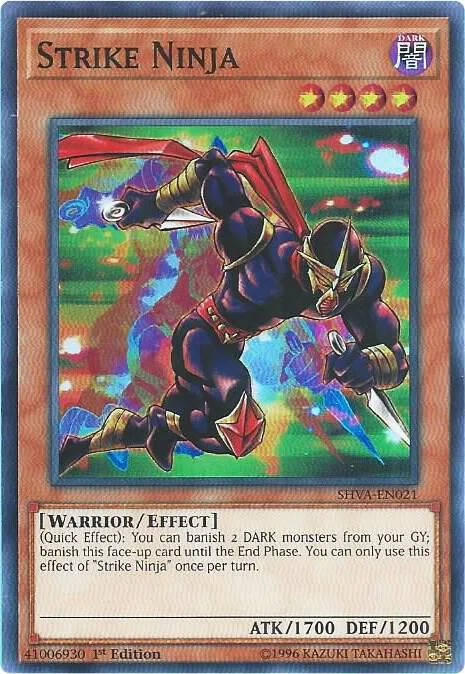 Strike Ninja SHVA-EN021 Yu-Gi-Oh card from Shadows in Valhalla