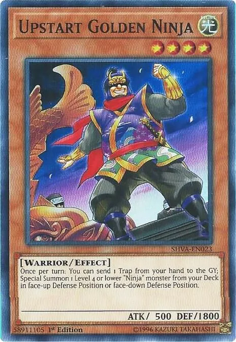 Upstart Golden Ninja SHVA-EN023 Yu-Gi-Oh card from Shadows in Valhalla