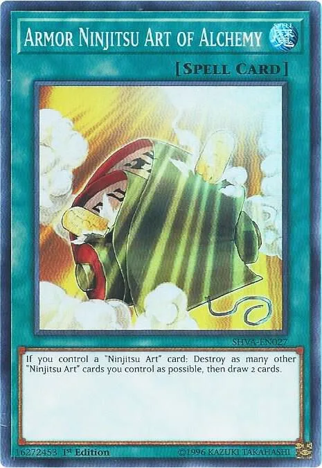 Armor Ninjitsu Art of Alchemy SHVA-EN027 Yu-Gi-Oh card from Shadows in Valhalla
