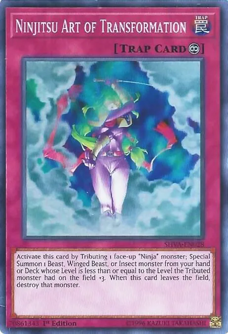 Ninjitsu Art of Transformation SHVA-EN028 Yu-Gi-Oh card from Shadows in Valhalla