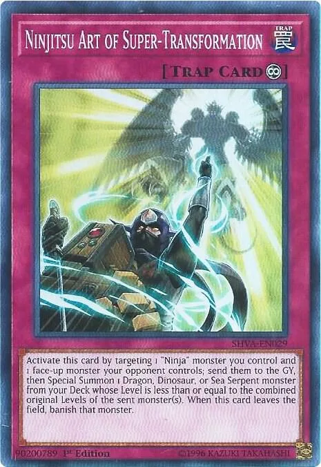 Ninjitsu Art of Super-Transformation SHVA-EN029 Yu-Gi-Oh card from Shadows in Valhalla