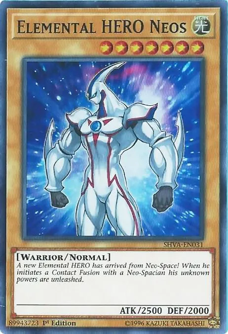 Elemental HERO Neos SHVA-EN031 Yu-Gi-Oh card from Shadows in Valhalla