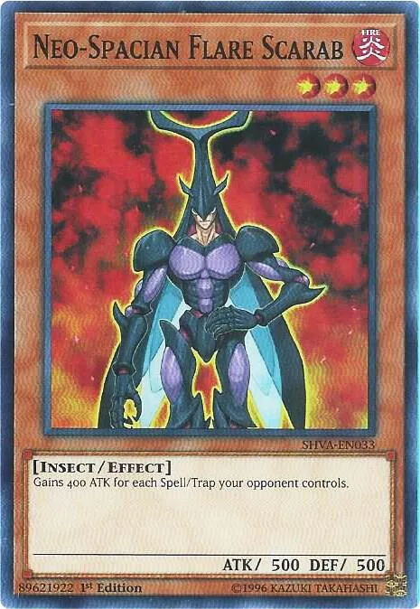Neo-Spacian Flare Scarab SHVA-EN033 Yu-Gi-Oh card from Shadows in Valhalla