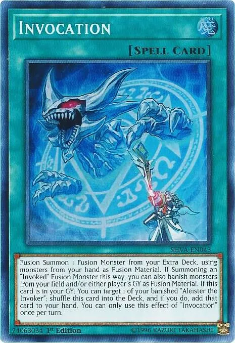 Invocation SHVA-EN043 Yu-Gi-Oh card from Shadows in Valhalla