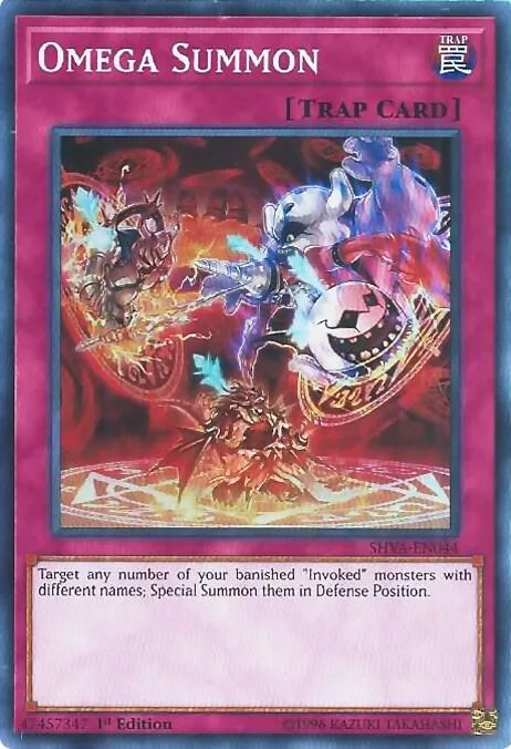 Omega Summon SHVA-EN044 Yu-Gi-Oh card from Shadows in Valhalla