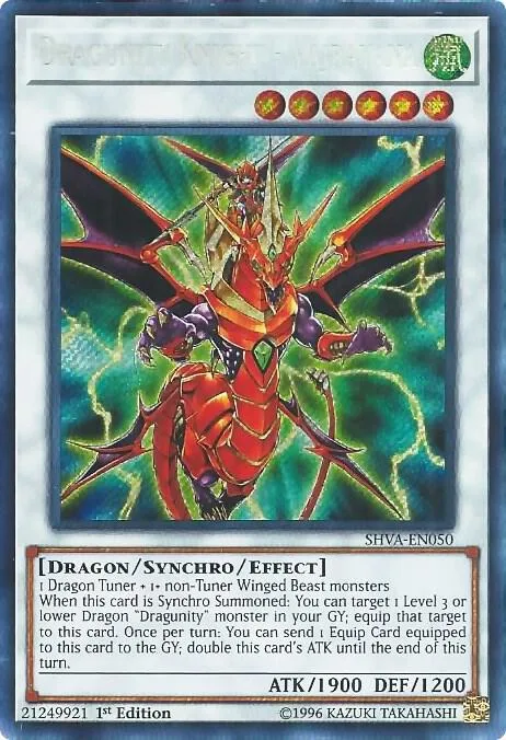Dragunity Knight - Vajrayana SHVA-EN050 Yu-Gi-Oh card from Shadows in Valhalla