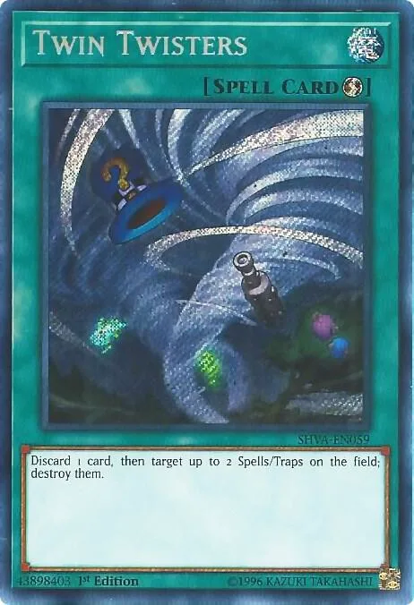 Twin Twisters SHVA-EN059 Yu-Gi-Oh card from Shadows in Valhalla