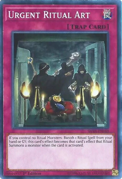 Urgent Ritual Art SHVA-EN060 Yu-Gi-Oh card from Shadows in Valhalla