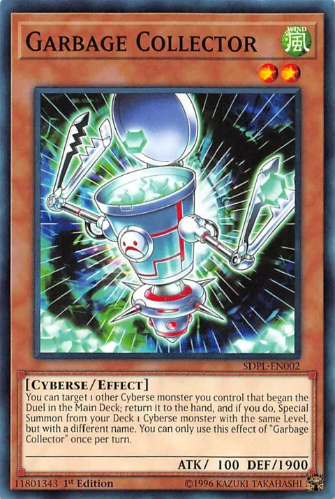 Garbage Collector SDPL-EN002 Yu-Gi-Oh card from Structure Deck: Powercode Link