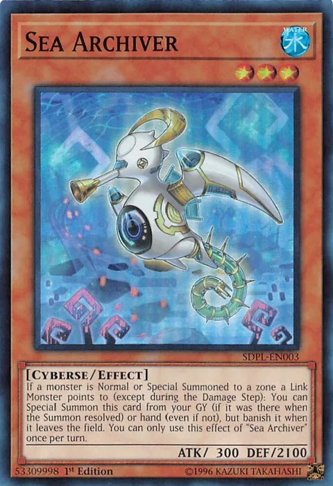 Sea Archiver SDPL-EN003 Yu-Gi-Oh card from Structure Deck: Powercode Link