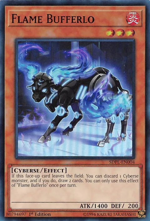 Flame Bufferlo SDPL-EN004 Yu-Gi-Oh card from Structure Deck: Powercode Link