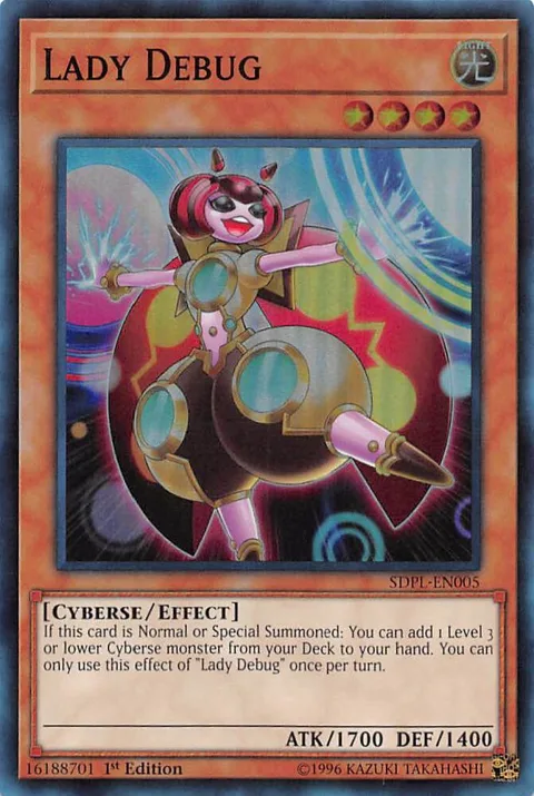 Lady Debug SDPL-EN005 Yu-Gi-Oh card from Structure Deck: Powercode Link