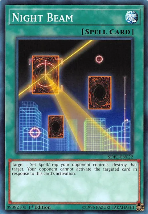 Night Beam SDPL-EN022 Yu-Gi-Oh card from Structure Deck: Powercode Link