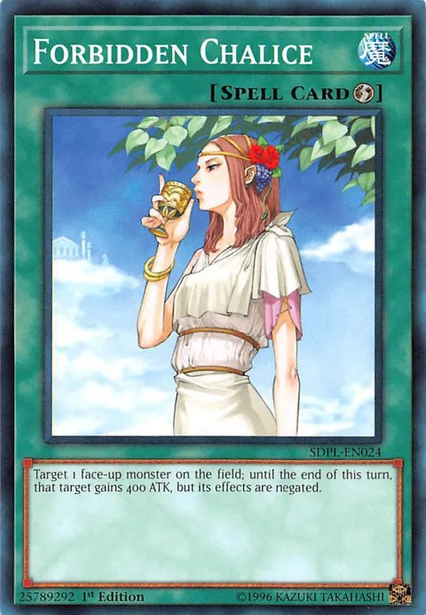 Forbidden Chalice SDPL-EN024 Yu-Gi-Oh card from Structure Deck: Powercode Link