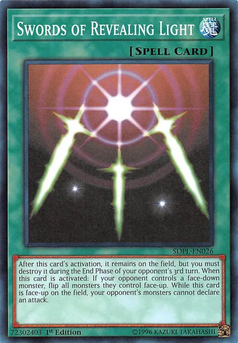 Swords of Revealing Light SDPL-EN026 Yu-Gi-Oh card from Structure Deck: Powercode Link