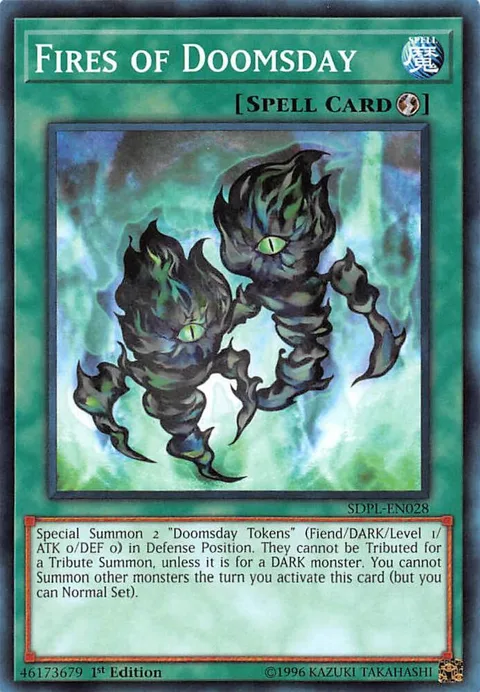 Fires of Doomsday SDPL-EN028 Yu-Gi-Oh card from Structure Deck: Powercode Link