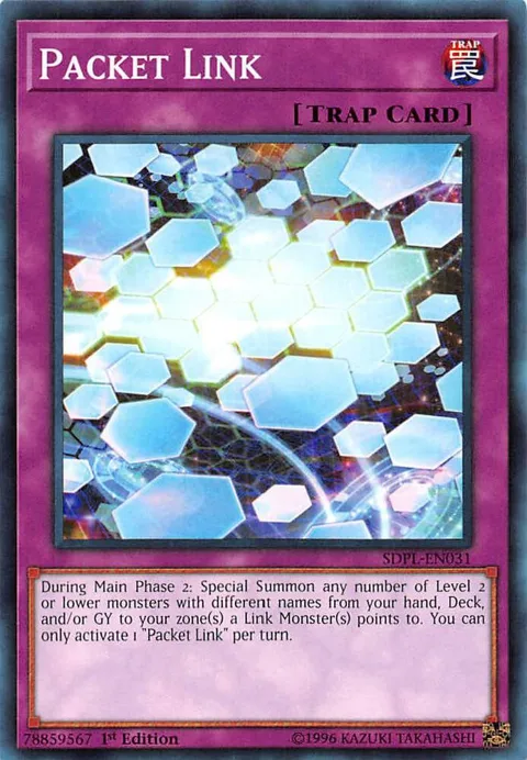 Packet Link SDPL-EN031 Yu-Gi-Oh card from Structure Deck: Powercode Link