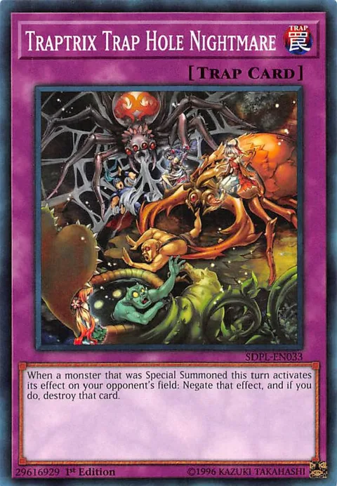Traptrix Trap Hole Nightmare SDPL-EN033 Yu-Gi-Oh card from Structure Deck: Powercode Link