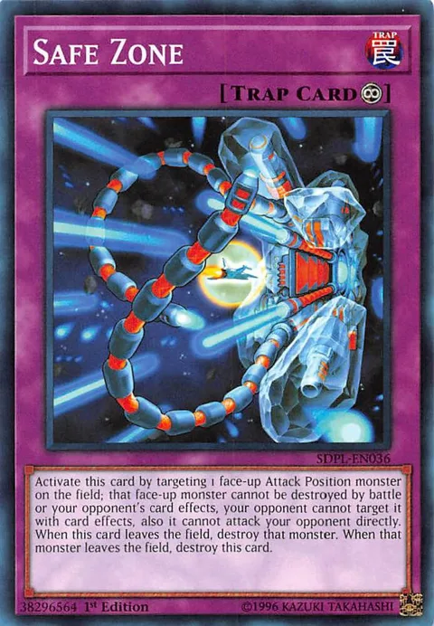 Safe Zone SDPL-EN036 Yu-Gi-Oh card from Structure Deck: Powercode Link