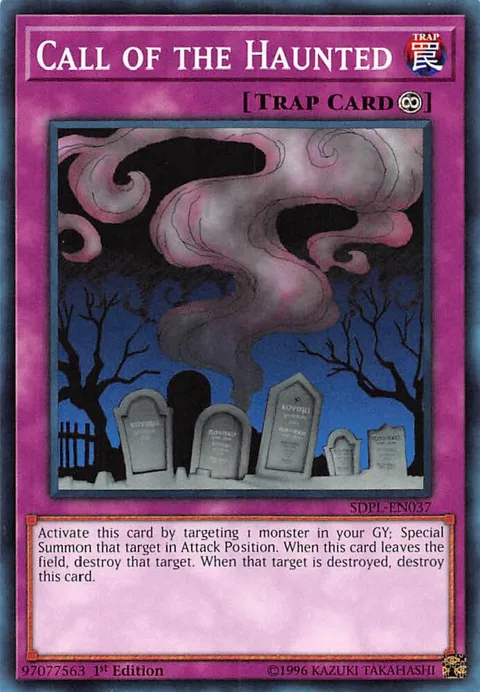 Call of the Haunted SDPL-EN037 Yu-Gi-Oh card from Structure Deck: Powercode Link
