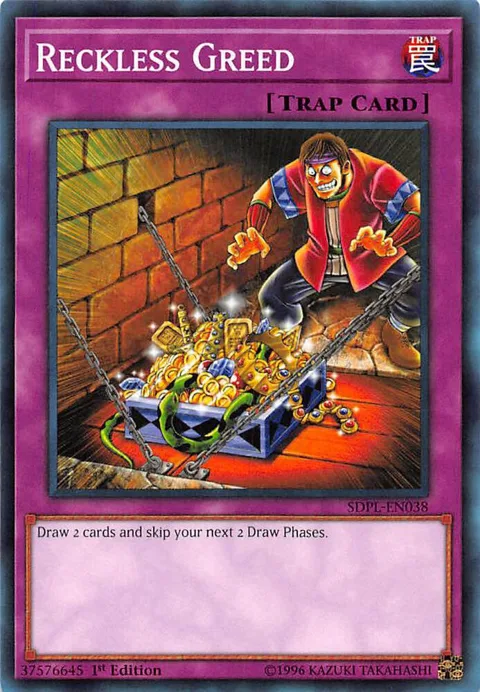 Reckless Greed SDPL-EN038 Yu-Gi-Oh card from Structure Deck: Powercode Link