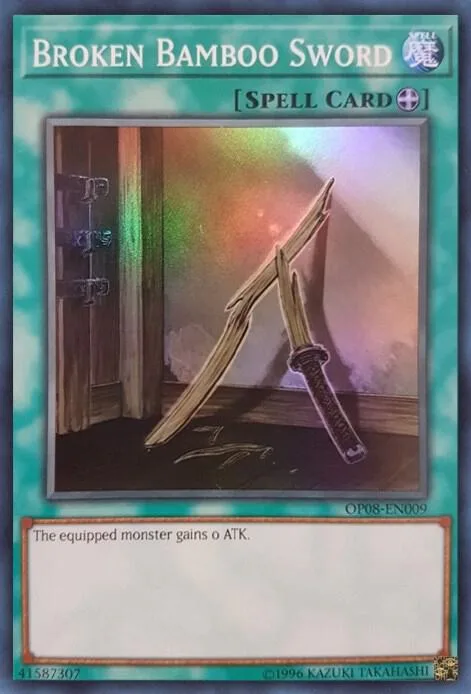 Broken Bamboo Sword OP08-EN009 Yu-Gi-Oh card from OTS Tournament Pack 8