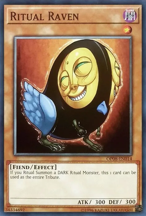 Ritual Raven OP08-EN014 Yu-Gi-Oh card from OTS Tournament Pack 8