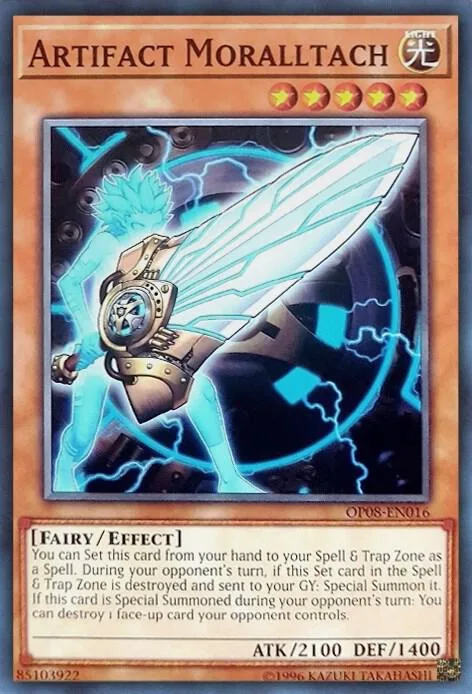 Artifact Moralltach OP08-EN016 Yu-Gi-Oh card from OTS Tournament Pack 8