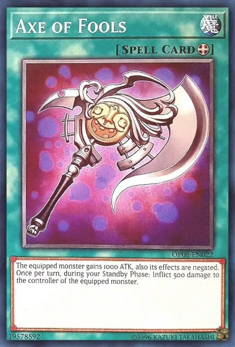 Axe of Fools OP08-EN022 Yu-Gi-Oh card from OTS Tournament Pack 8