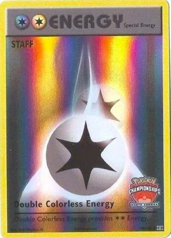 Double Colorless Energy - 90/108 North America Championships [Staff] #090/123 Reverse Holofoil Pokémon card from League & Championship Cards