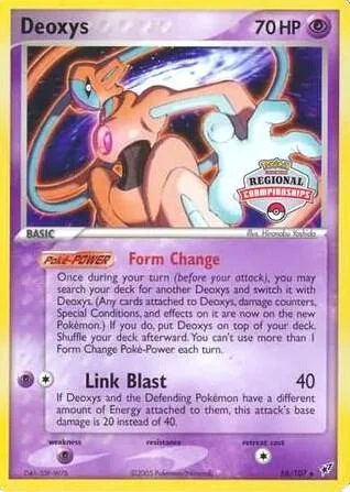 Deoxys - 16/107 Regional Championships #016/107 Pokémon card from League & Championship Cards