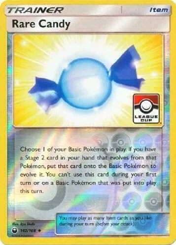 Rare Candy - 142/168 League Cup #142/168 Reverse Holofoil Pokémon card from League & Championship Cards