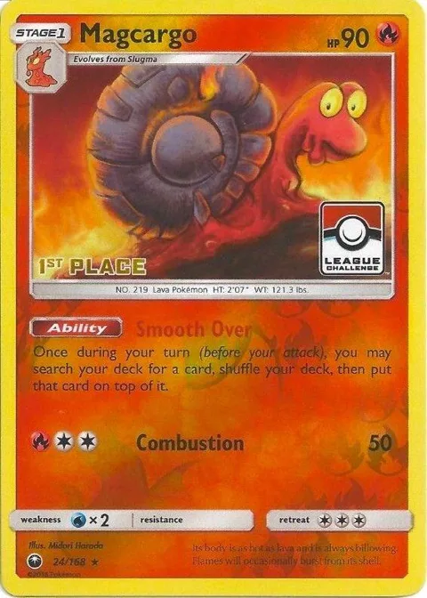 Magcargo - 24/168 League Challenge [1st Place] #024/168 Reverse Holofoil Pokémon card from League & Championship Cards