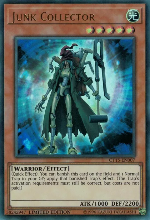 Junk Collector CT15-EN007 Yu-Gi-Oh card from 2018 Mega-Tins