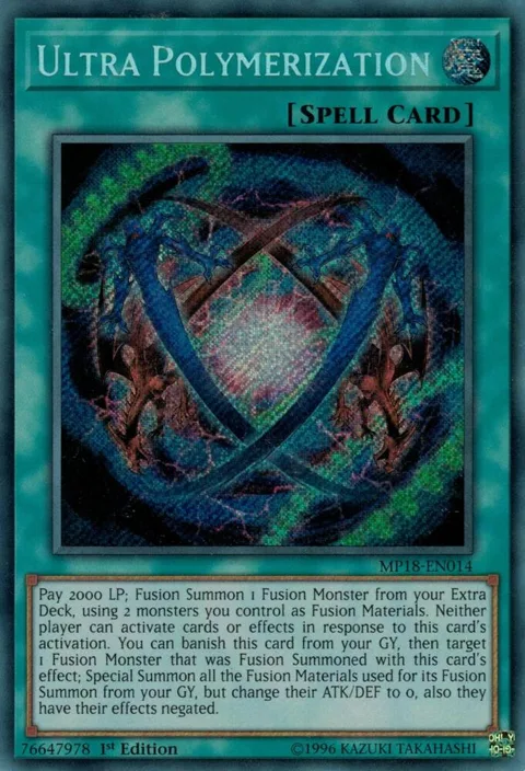 Ultra Polymerization MP18-EN014 Yu-Gi-Oh card from 2018 Mega-Tins Mega Pack