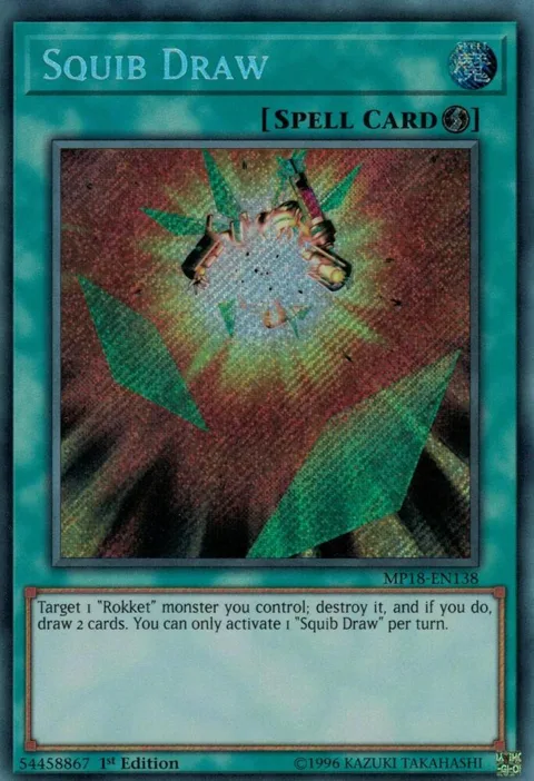 Squib Draw MP18-EN138 Yu-Gi-Oh card from 2018 Mega-Tins Mega Pack