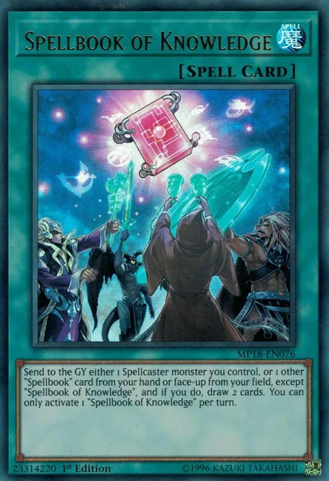 Spellbook of Knowledge MP18-EN076 Yu-Gi-Oh card from 2018 Mega-Tins Mega Pack
