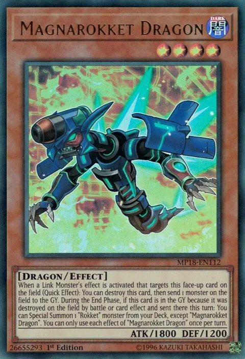 Magnarokket Dragon MP18-EN112 Yu-Gi-Oh card from 2018 Mega-Tins Mega Pack