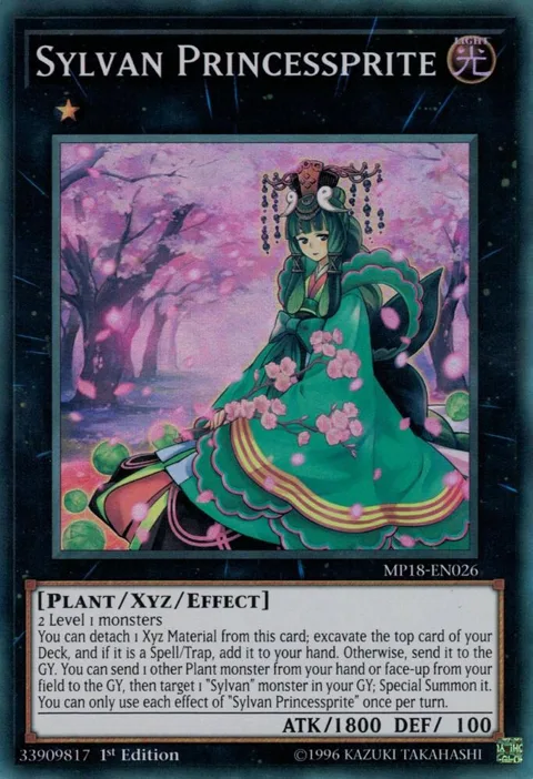 Sylvan Princessprite MP18-EN026 Yu-Gi-Oh card from 2018 Mega-Tins Mega Pack
