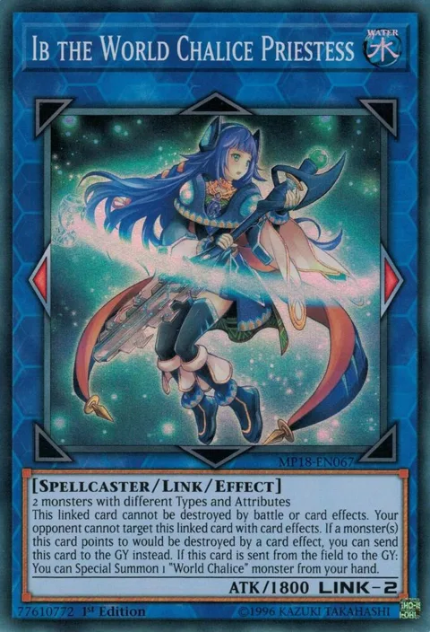 Ib the World Chalice Priestess MP18-EN067 Yu-Gi-Oh card from 2018 Mega-Tins Mega Pack