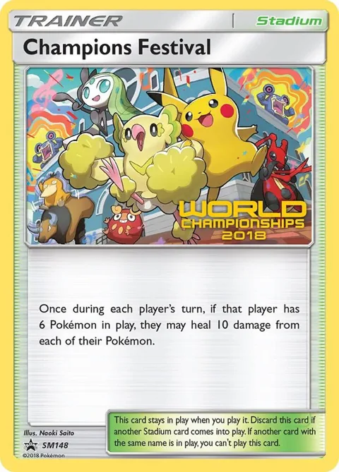 Champions Festival - SM148 World Championships 2018 #SM148 Pokémon card from SM Promos