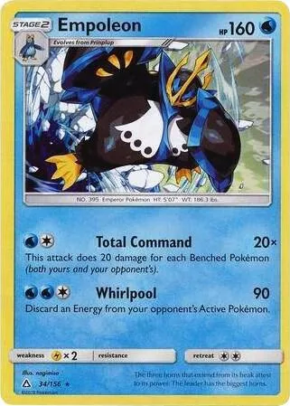 Empoleon - 34/156 Cracked Ice Holo #034/156 Holofoil Pokémon card from Deck Exclusives