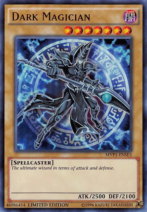 Dark Magician MVP1-ENSE3 Yu-Gi-Oh card from The Dark Side of Dimensions Movie Pack: Special Edition