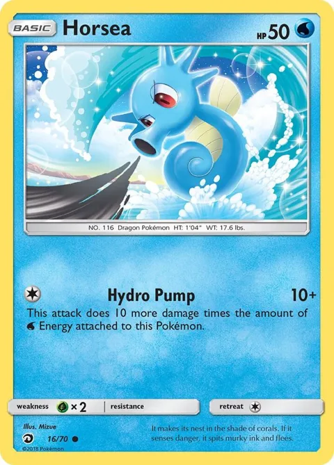 Horsea 16 #16/70 Pokémon card from Dragon Majesty