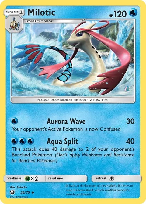 Milotic #29/70 Pokémon card from Dragon Majesty