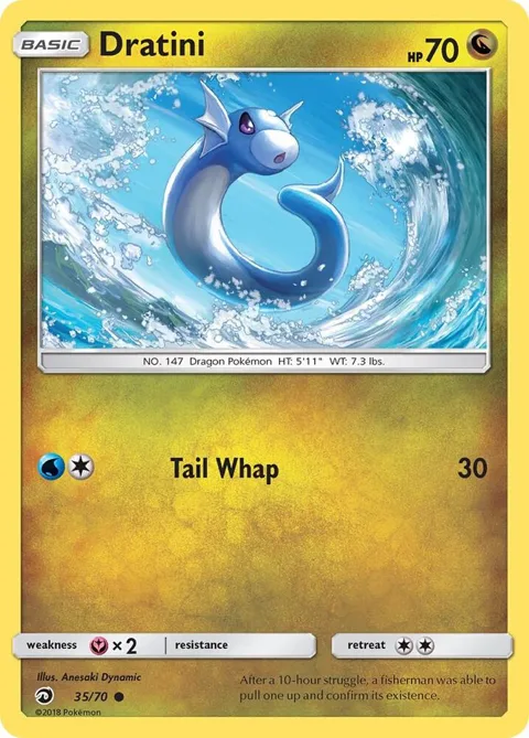 Dratini 35 #35/70 Pokémon card from Dragon Majesty