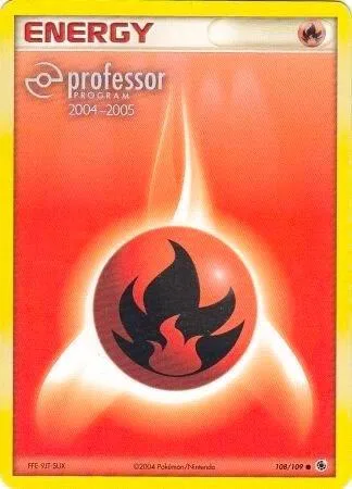 Fire Energy 2004-2005 #108/109 Pokémon card from Professor Program Promos