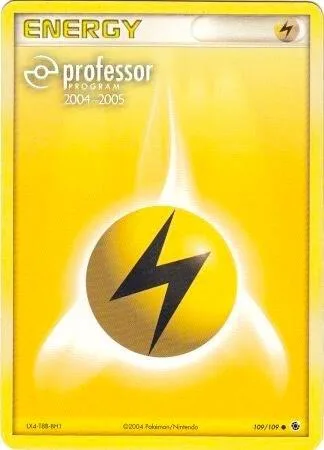 Lightning Energy 2004-2005 #109/109 Pokémon card from Professor Program Promos
